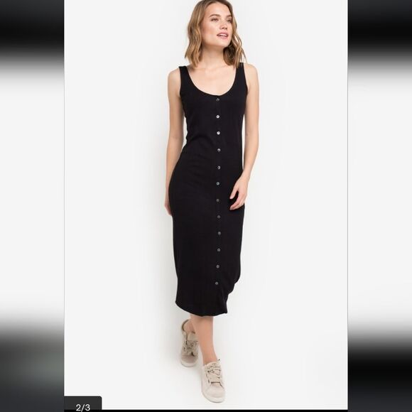 Amuse Society Morning Market Midi Knit Tank Dress, Size Medium‎ - Picture 3 of 7